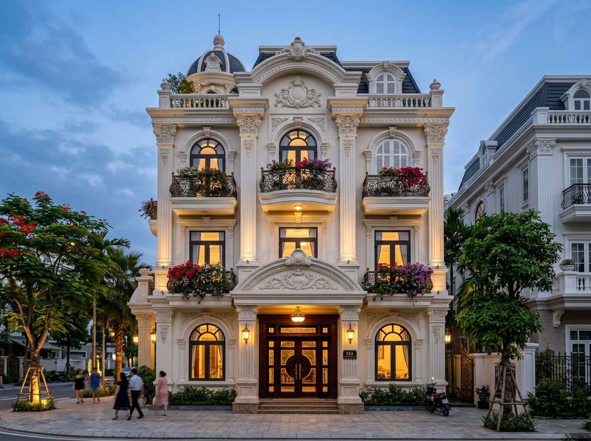 Dinh Thự Phố Tân Cổ Điển Hoàng Gia French Chateau